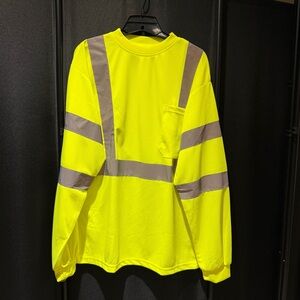 High-Visibility Yellow Long Sleeve Shirt by Max Apparel